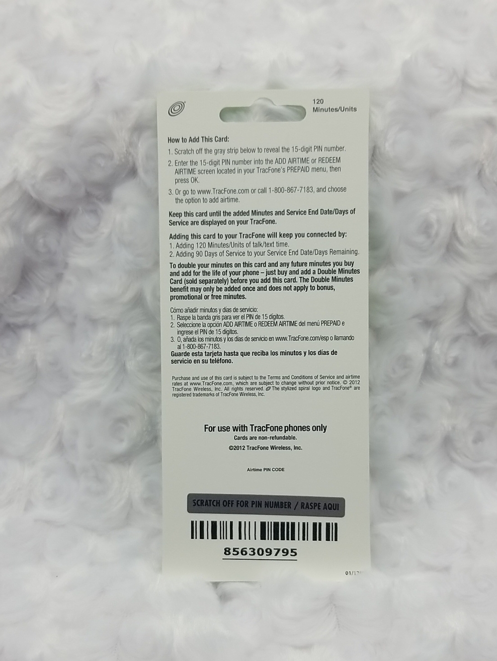 5 Brand New Tracfone 120 Minutes Prepaid Airtime Cards - Picture 11 of 14